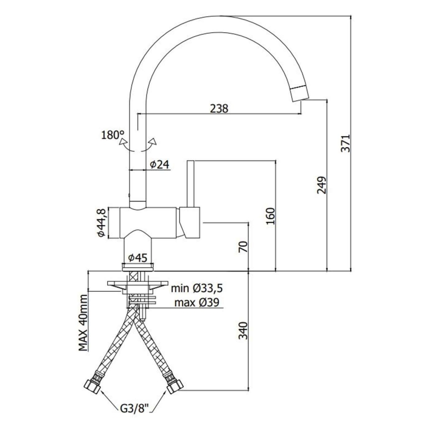 Paffoni - Смесител за мивка LIGHT в четкано злато