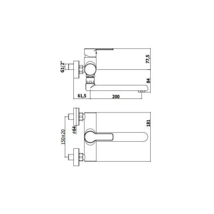 Paffoni - смесител за мивка RED, лъскав хром
