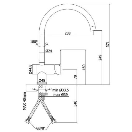 Paffoni - Смесител за мивка RINGO лъскав хром
