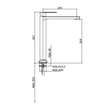 Paffoni - Смесител за мивка TANGO матов хром