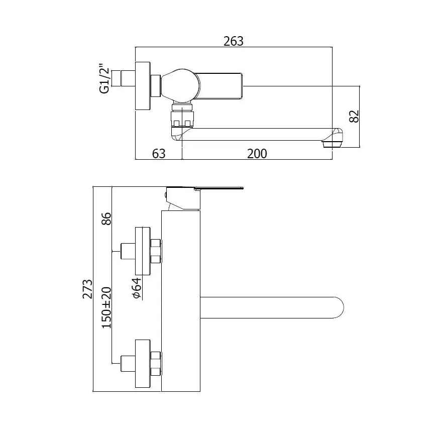 Paffoni - Смесител за мивка TANGO, неръждаема стомана