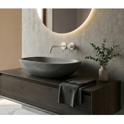 Paffoni - смесител за мивка за вграден монтаж LIGHT, матово бял