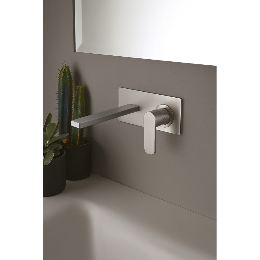 Paffoni - Смесител за мивка за вграждане TANGO, от неръждаема стомана