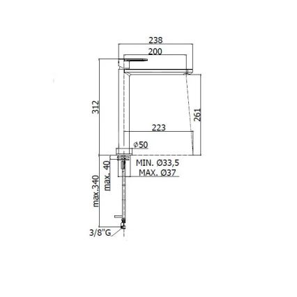 Paffoni - Смесител за умивалник CANDY хром гланц