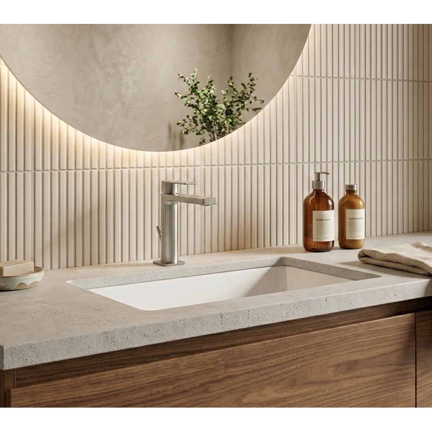 Paffoni - Смесител за умивалник + изпускател TANGO неръждаема стомана