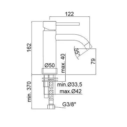 Paffoni - Смесител за умивалник LIGHT, лъскав хром
