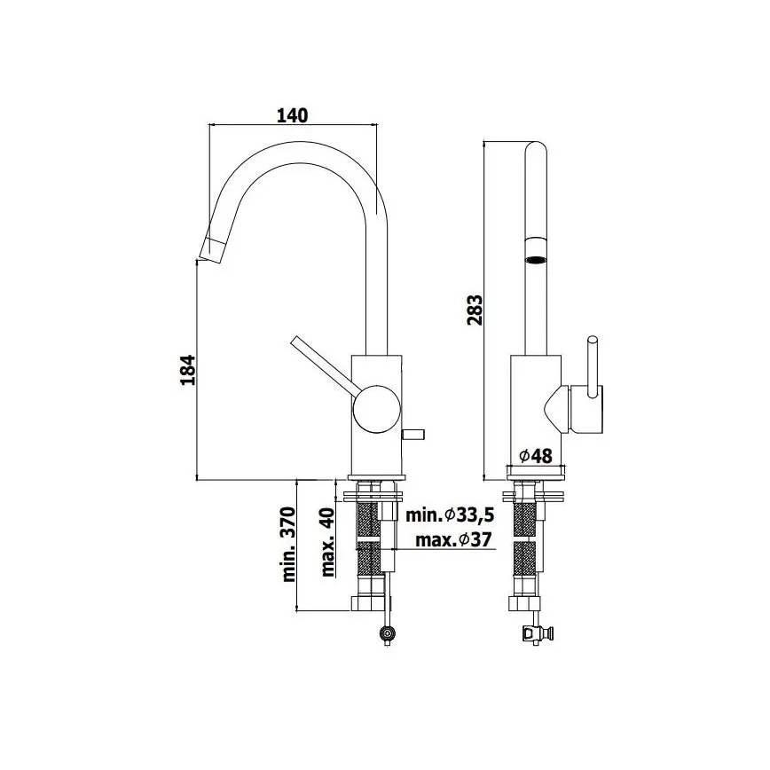 Paffoni - Смесител за умивалник LIGHT, златен
