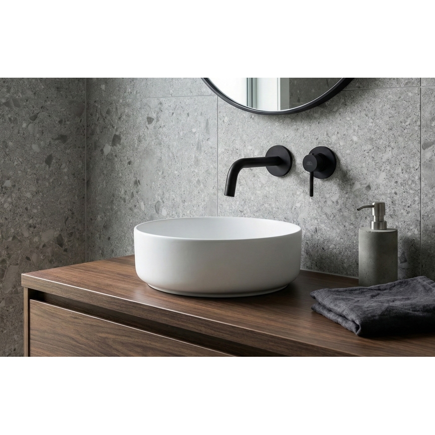 Paffoni - смесител за умивалник за вграден монтаж LIGHT черен