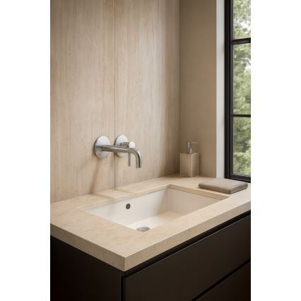 Paffoni - Смесител за умивалник за вграден монтаж LIGHT, неръждаема стомана