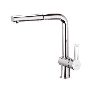 Paffoni - Смесител за кухненска мивка с изтегляща се лейка RINGO 29,2 cm