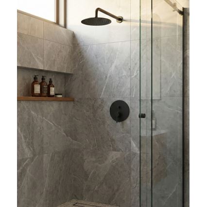 Paffoni - Вграден душ смесител LIGHT, черен