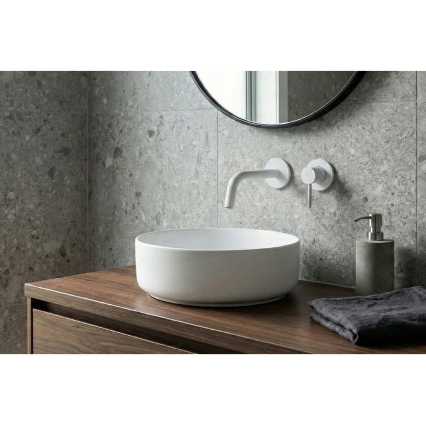 Paffoni - Вграден смесител за умивалник LIGHT бял