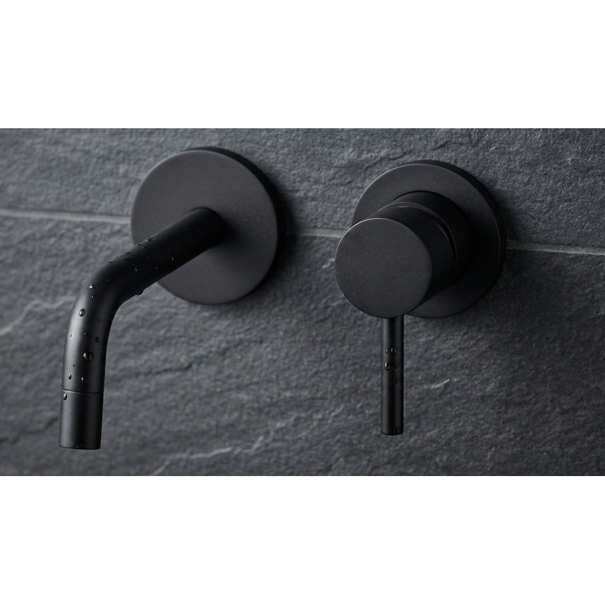 Paffoni - Вграден смесител за умивалник LIGHT, черен