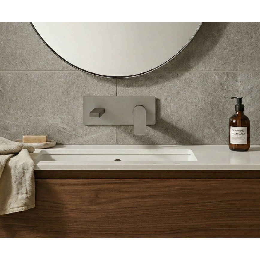 Paffoni - Вграден смесител за умивалник TANGO, неръждаема стомана