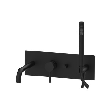 Paffoni - комплект за вана LIGHT, черен