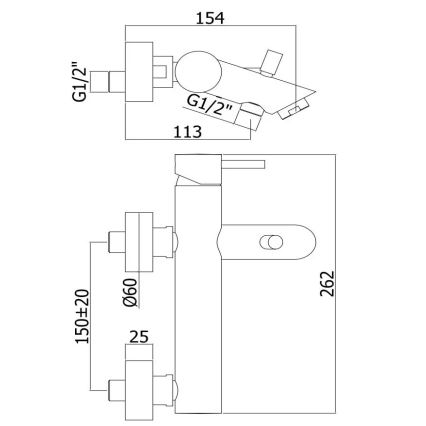 Paffoni - Комплект за вана със смесител LIGHT, лъскав хром