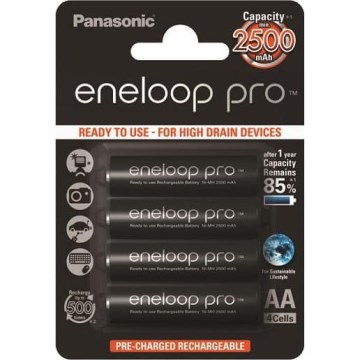 Panasonic - 4 бр. Акумулаторна батерия AA Eneloop Pro 2500 mAh