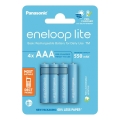 Panasonic - 4 бр. Акумулаторна батерия AAA Eneloop Lite 550 mAh