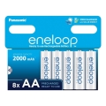 Panasonic - 8 бр. Акумулаторна батерия AA Eneloop 2000 mAh
