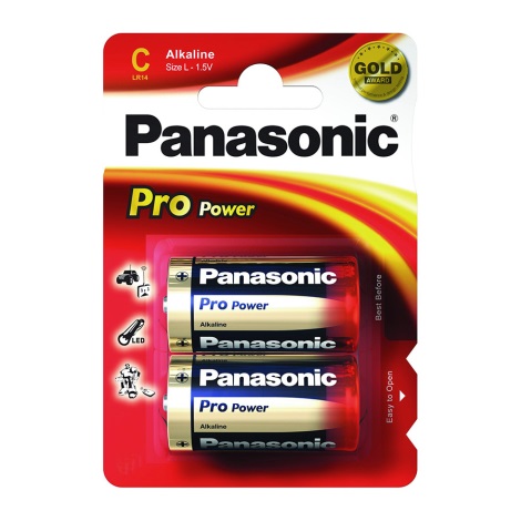 Panasonic LR14 PPG - 2ks Алкална батерия C Pro Power 1,5V