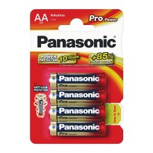 Panasonic LR6 PPG - 4ks Алкална батерия AA Pro Power 1,5V