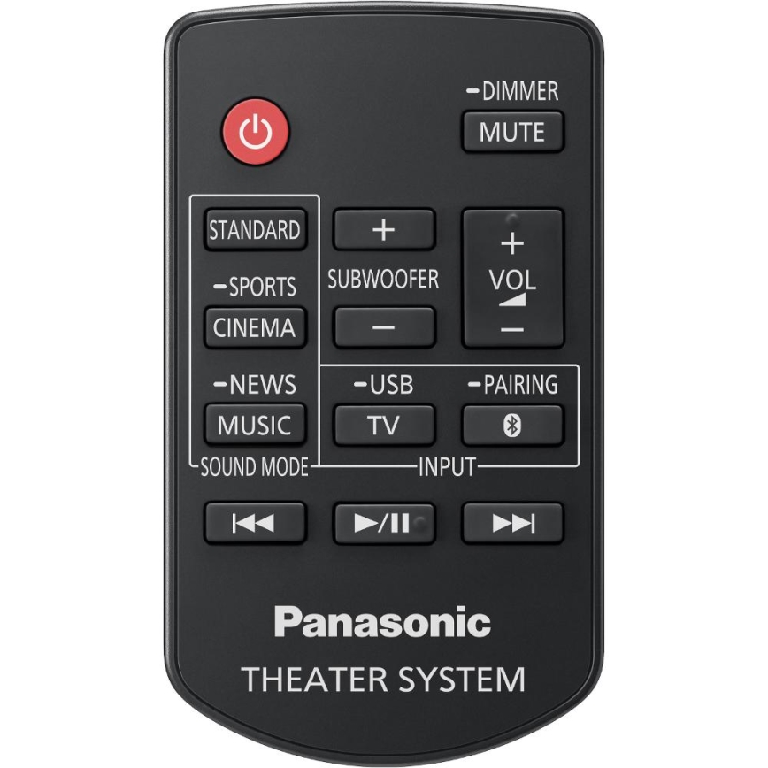 Panasonic - Саундбар със субуфер 320W/230V + дистанционно управление