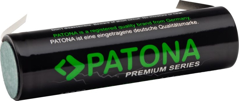 PATONA - Батерия 18650 Li-lon 3000mAh PREMIUM 3,7V с лентови клеми за запояване