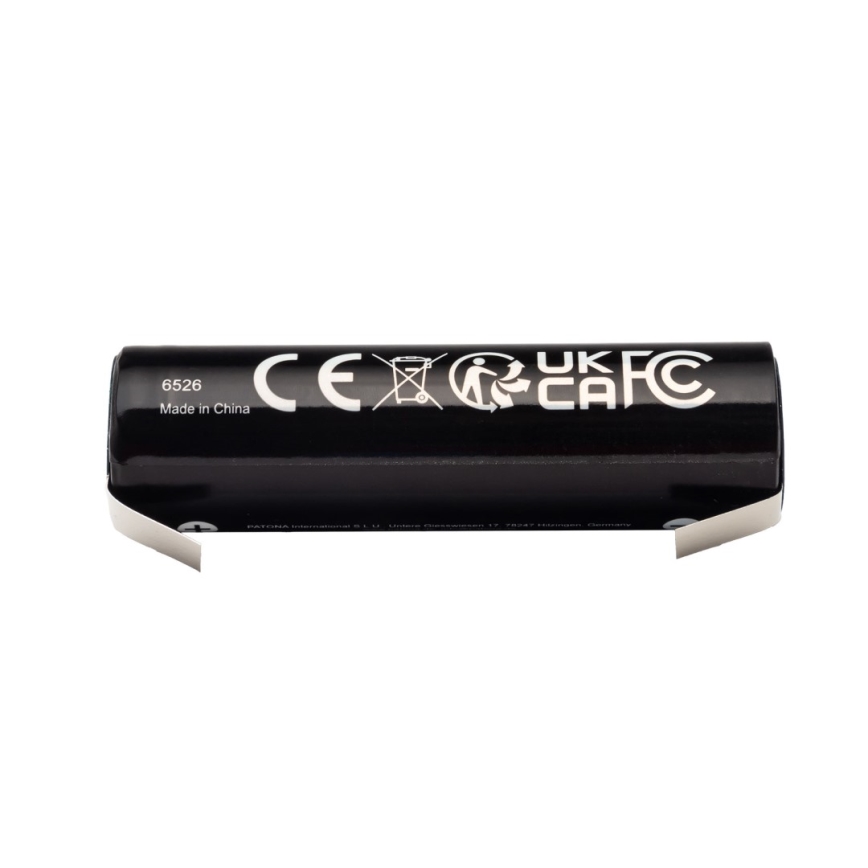 PATONA - Батерия 18650 Li-lon 3000mAh PREMIUM 3,7V с лентови клеми за запояване