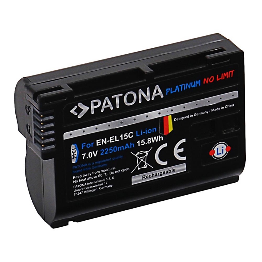 PATONA - Батерия Aku Nikon EN-EL15C 2250mAh Li-Ion Platinum