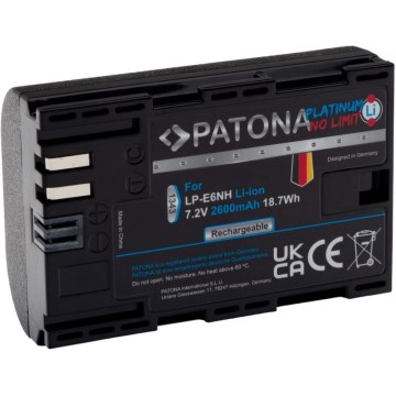 PATONA - Батерия Canon LP-E6NH 2600mAh Li-Ion Platinum EOS R5/R6