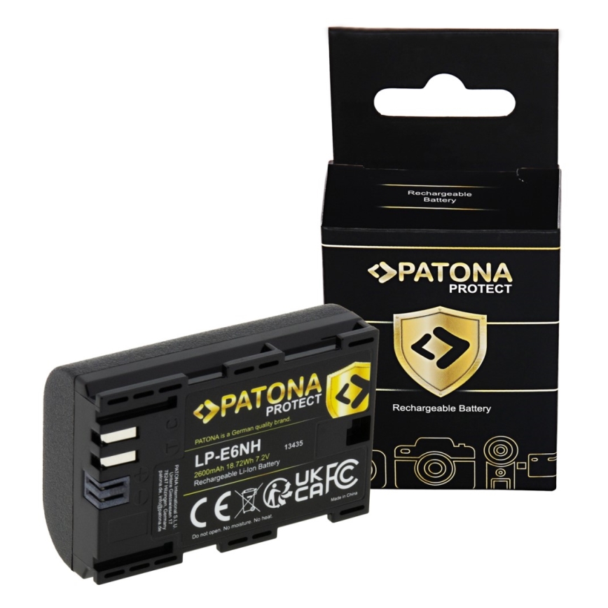 PATONA - Батерия Canon LP-E6NH 2600mAh Li-Ion Protect EOS R5/R6