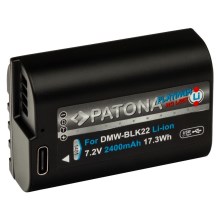 PATONA - Батерия Panasonic DMW-BLK22 2400mAh Li-Ion Platinum USB-C зареждане