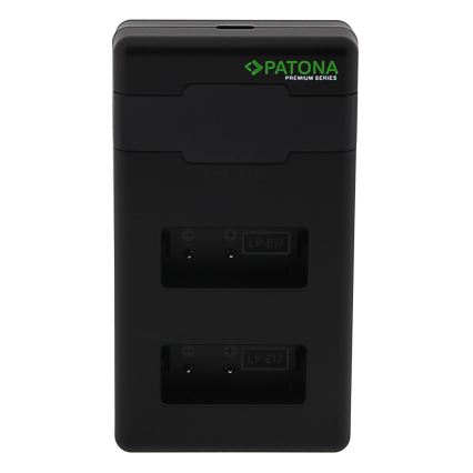 PATONA - Бързо зарядно Dual Canon LP-E17 + кабел USB-C 0,6м