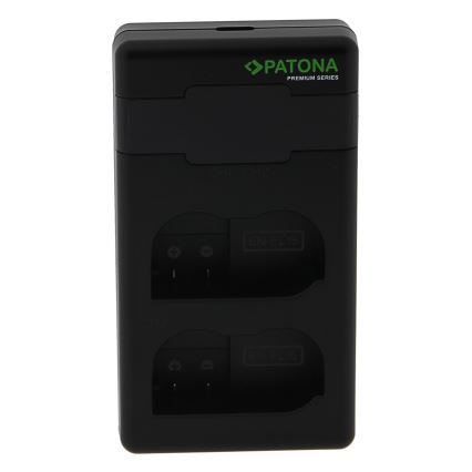 PATONA - Бързо зарядно Dual Nikon EN-EL15/EN-EL15C + кабел USB-C 0,6м