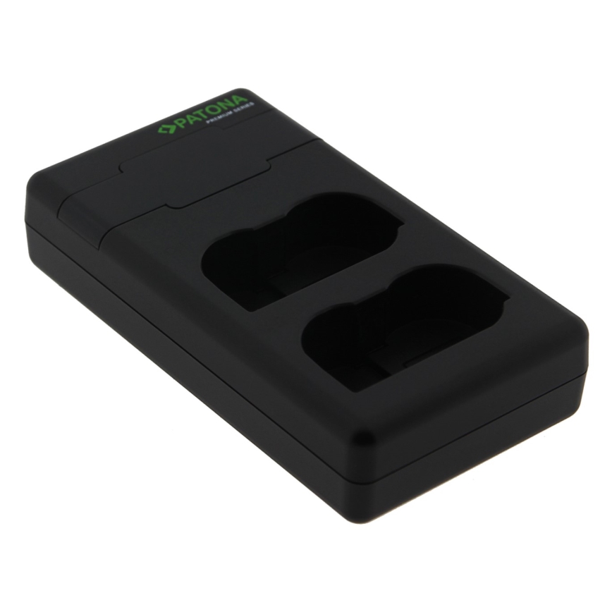 PATONA - Бързо зарядно Dual Nikon EN-EL15/EN-EL15C + кабел USB-C 0,6м