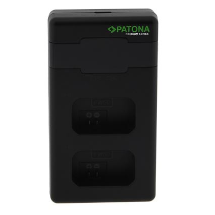 PATONA - Бързо зарядно Dual Sony NP-FW50 + кабел USB-C 0,6м