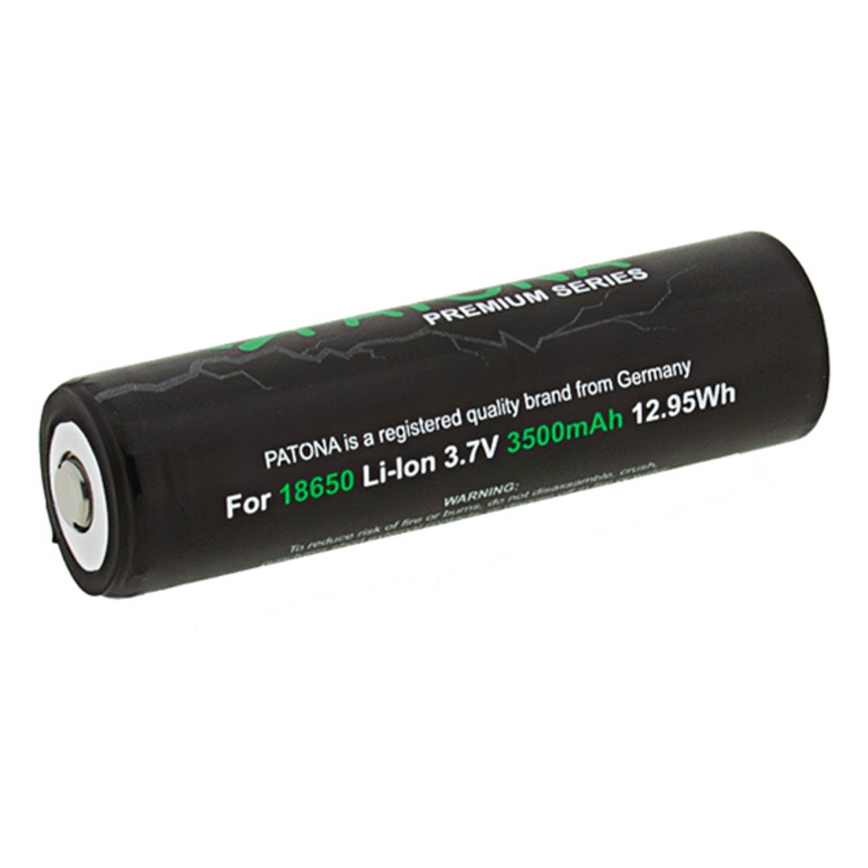 PATONA - Литиево-йонна батерия 18650 3500 mAh ПРЕМИУМ 3,7 V