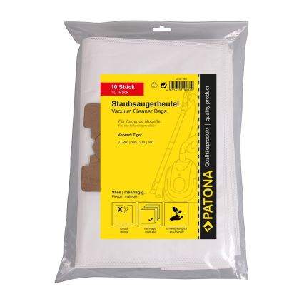 PATONA - Торбички за прахосмукачки Vorwerk Tiger VT265/VT270/VT300 - 10 бр.