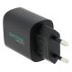 PATONA - Зареждащ адаптер USB-C Power delivery 20W/230V черен