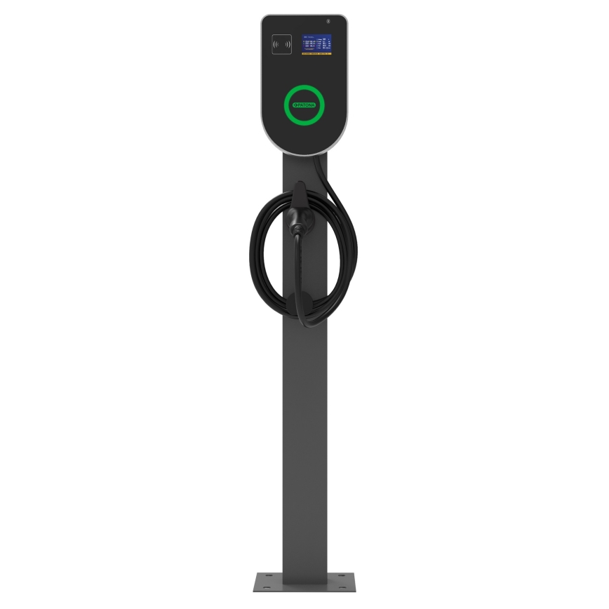 PATONA - Зарядна станция с LCD дисплей за електромобили 11kW/400V/16A IP54