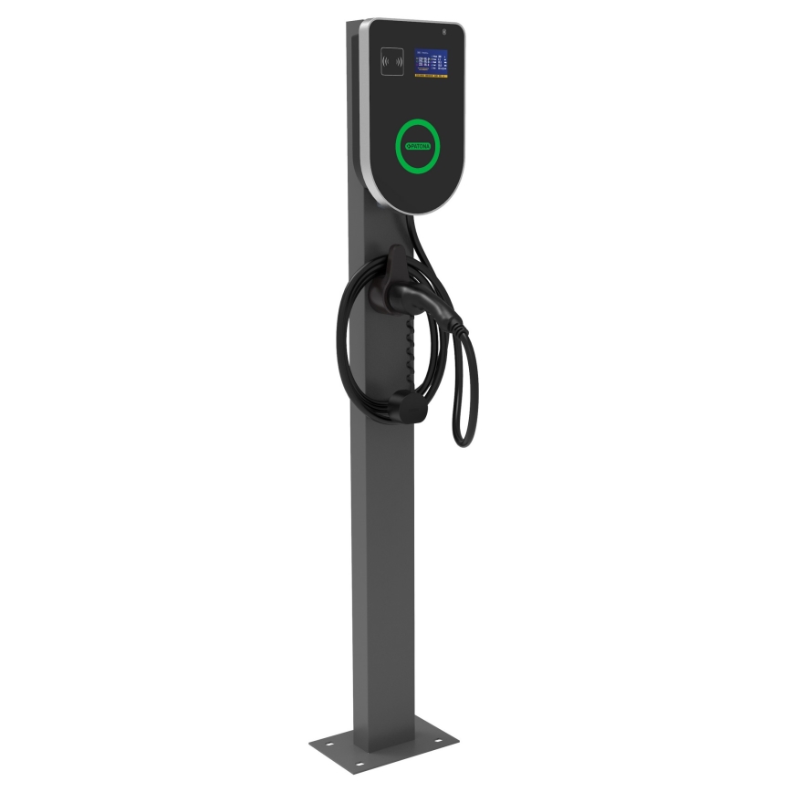 PATONA - Зарядна станция с LCD дисплей за електромобили 11kW/400V/16A IP54
