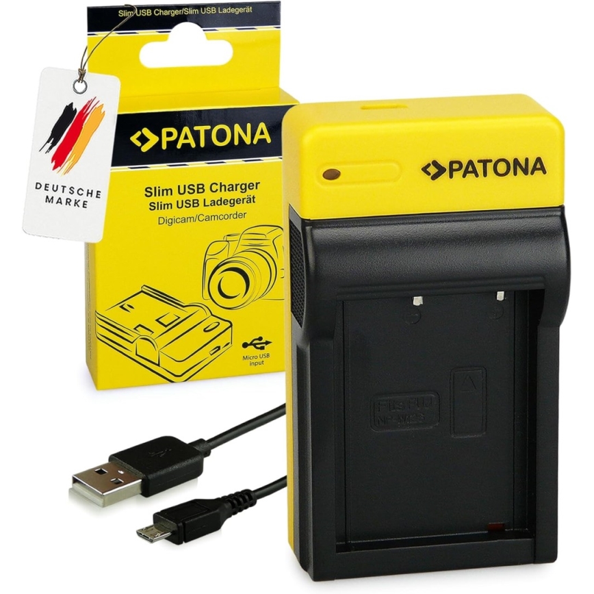 PATONA - Зарядно Foto Fuji NP-W126 slim, USB