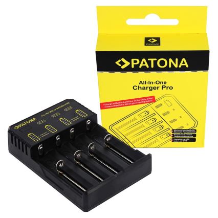 PATONA - Зарядно за батерии AA/AAA/18650/14500/CR123A