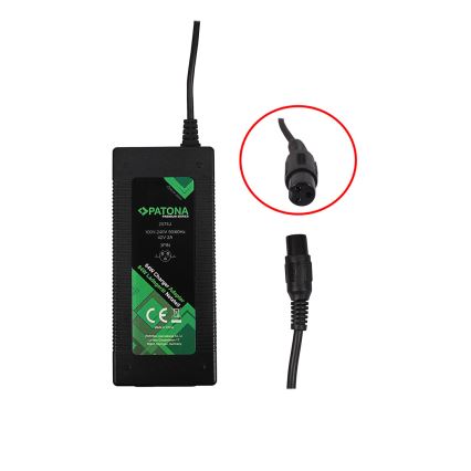 PATONA - Зарядно за електрически скутери и ховърбордове 42V/2A/84W 3pin