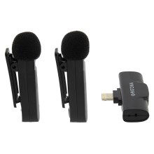 PATONA - К-кт 2x Безжичен микрофон с щипка за iPhone USB-C 5V
