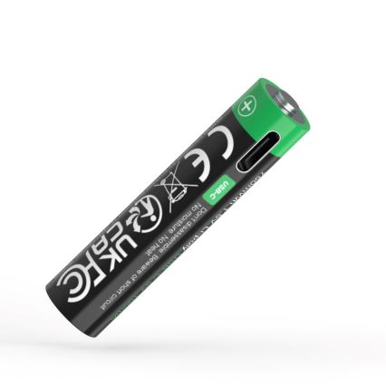 PATONA - К-кт 4x Батерия AAA/LR03 Li-Pol 500mAh 1,5V с USB-C зареждане