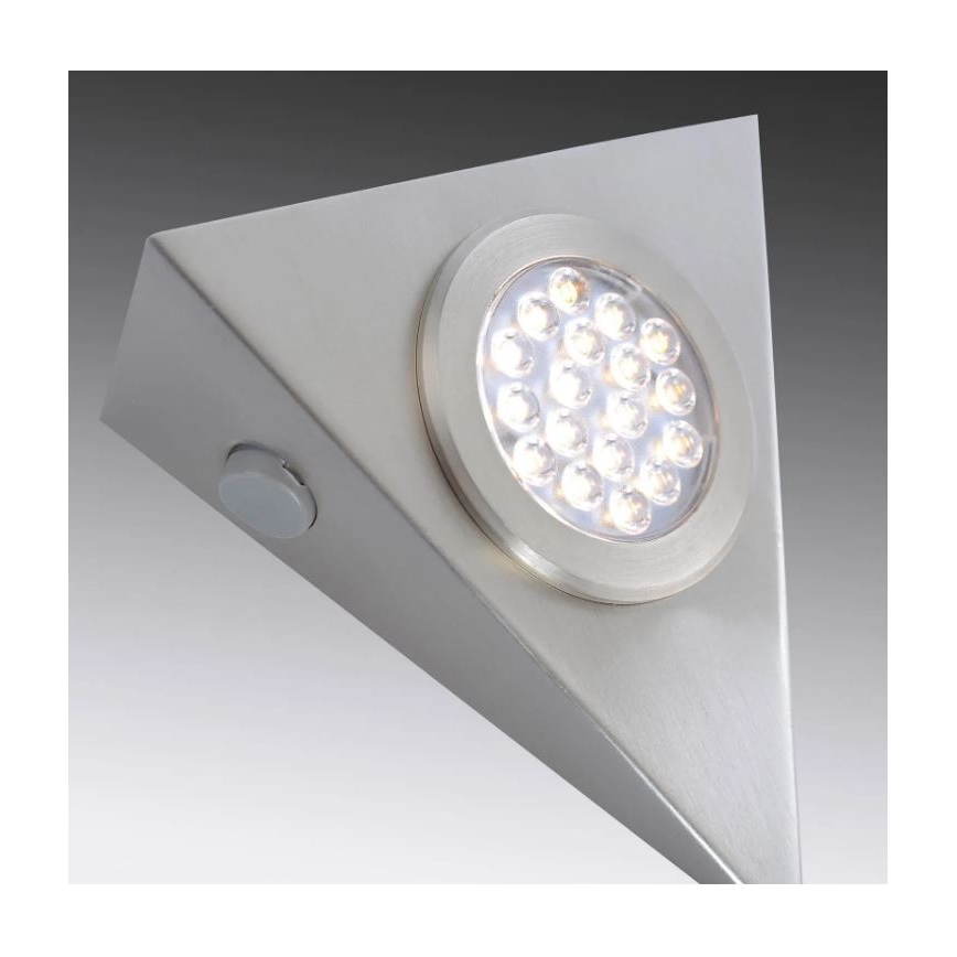 Paul Neuhaus 1119-55-3 - К-кт 3бр. LED лампи за мебели със сензор HELENA LED/2,5W/230V