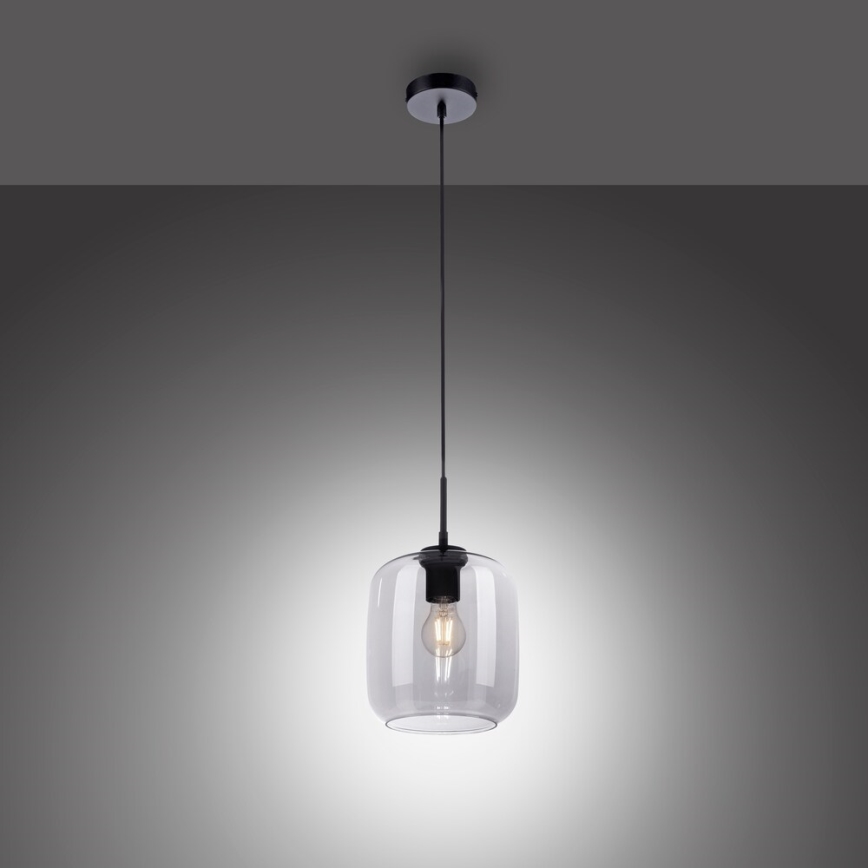 Paul Neuhaus 2002-25 - Пендел SHITAKE 1xE27/10W/230V Ø 20 см опушен