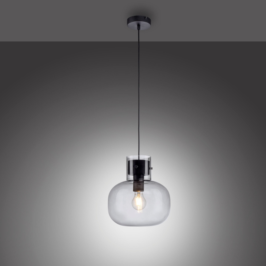 Paul Neuhaus 2003-25 - Пендел SHITAKE 1xE27/10W/230V Ø 25 см опушен