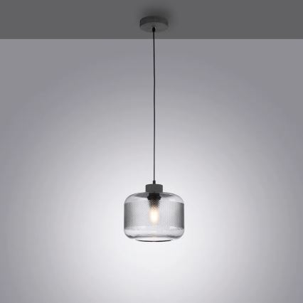 Paul Neuhaus 2005-25 - Пендел BOLETUS 1xE27/10W/230V Ø 23,5 см сив